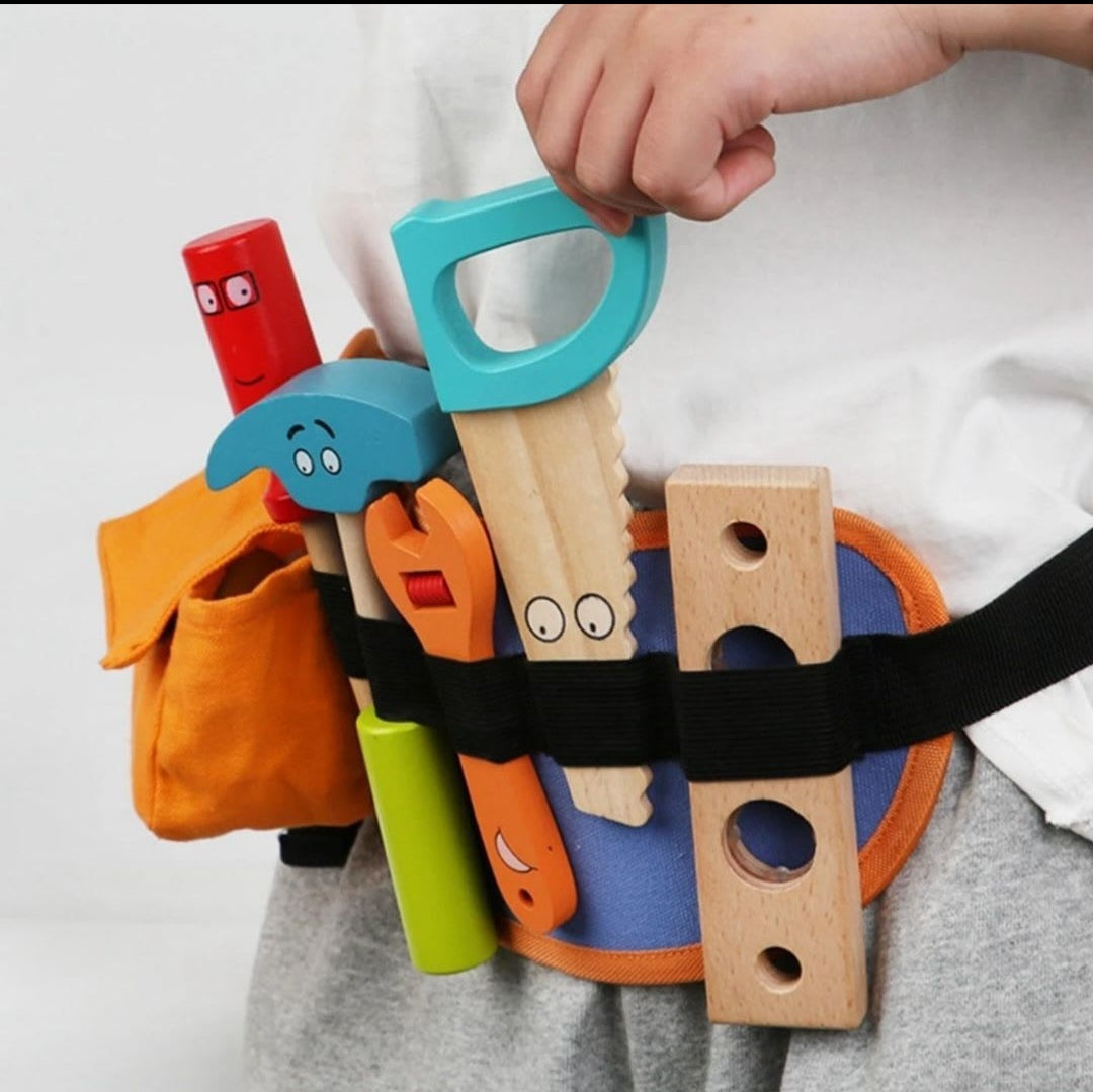 Cinturón De Herramientas De Madera Montessori Construcción – Didacticos  Colibri